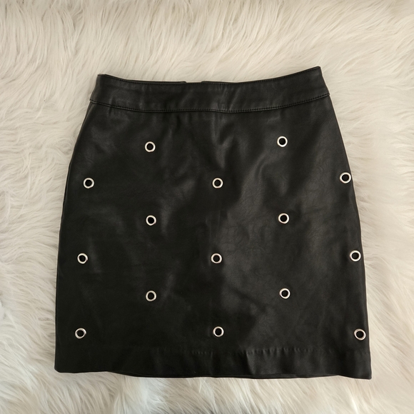 H&M Dresses & Skirts - H&M Black Mini Skirt with Eyelet Details